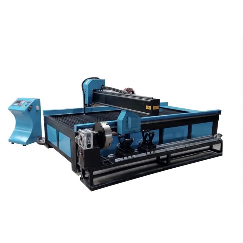 100A mesin pemotong logam lembaran plasma dengan sistem CNC